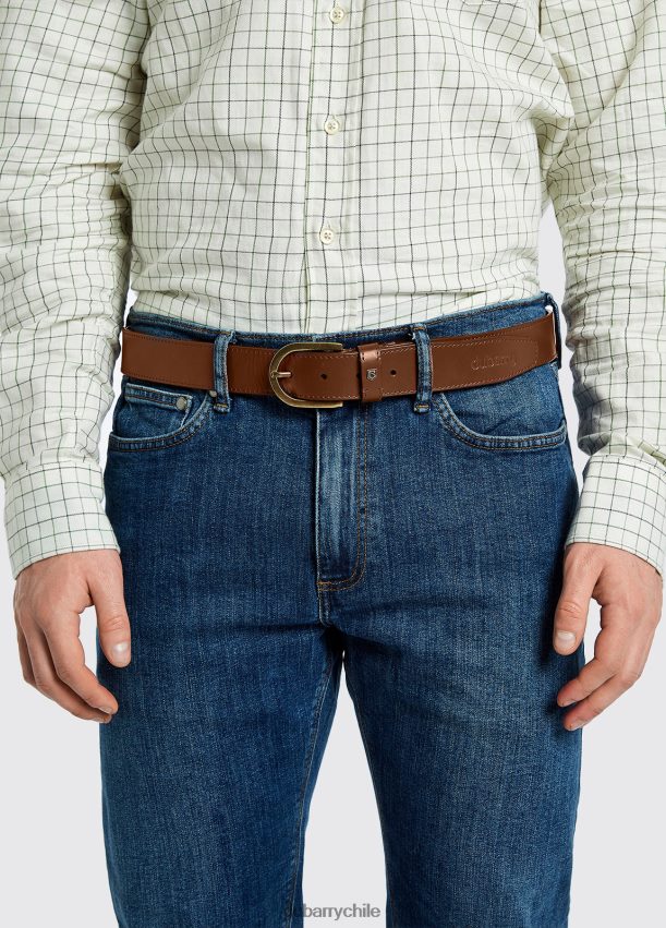 accesorios cl Dubarry hombres cinturón de cuero porhall castaña 4826BV1031