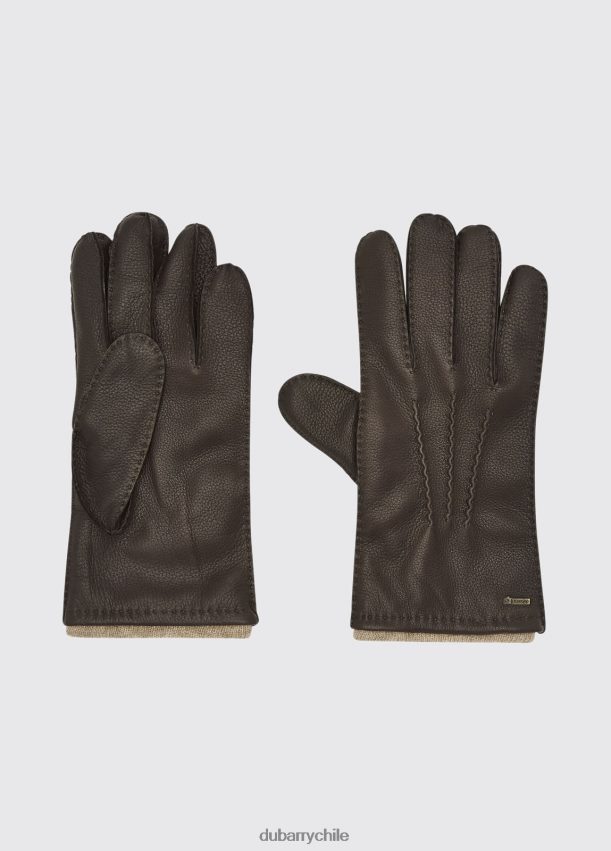 accesorios cl Dubarry hombres guantes de cuero lisryan caoba 4826BV1046