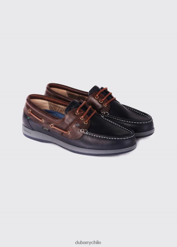 calzado cl Dubarry hombres mocasín marinero azul marino/marrón 4826BV897