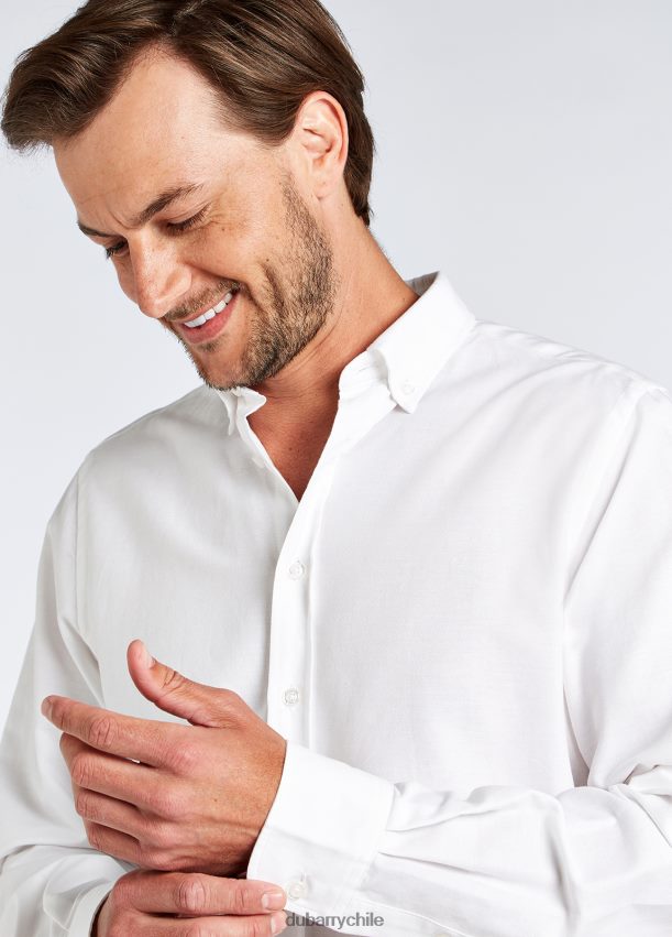 ropa cl Dubarry hombres camisa Oxford Castlecove blanco 4826BV972