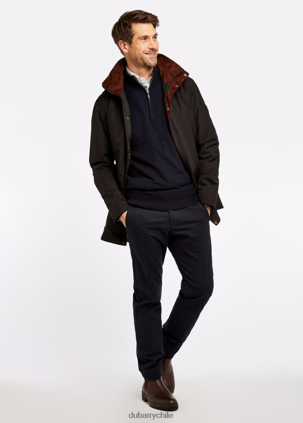 ropa cl Dubarry hombres abrigo de agua bally negro 4826BV1172