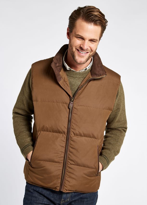 ropa cl Dubarry hombres chaleco de plumas Graystown nuez 4826BV993