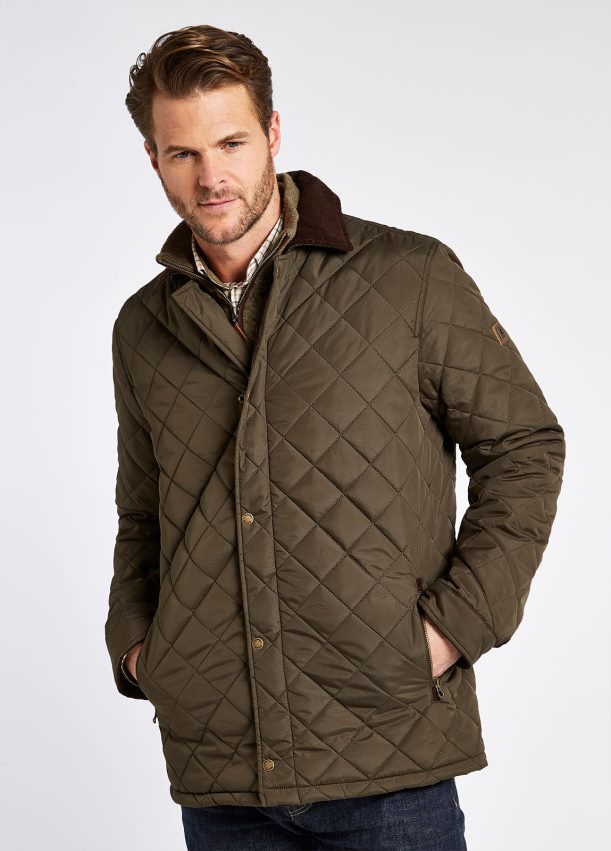 ropa cl Dubarry hombres chaqueta acolchada Mountusher aceituna 4826BV1011
