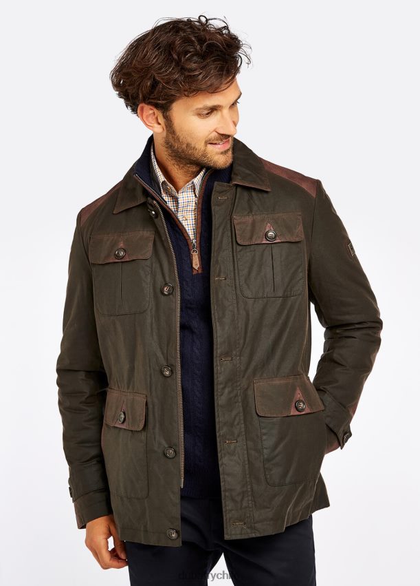 ropa cl Dubarry hombres chaqueta de cera broadford aceituna 4826BV1083