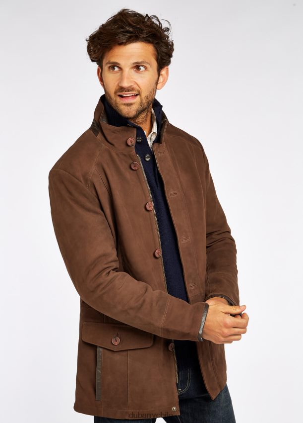 ropa cl Dubarry hombres chaqueta de cuero moore nuez 4826BV960