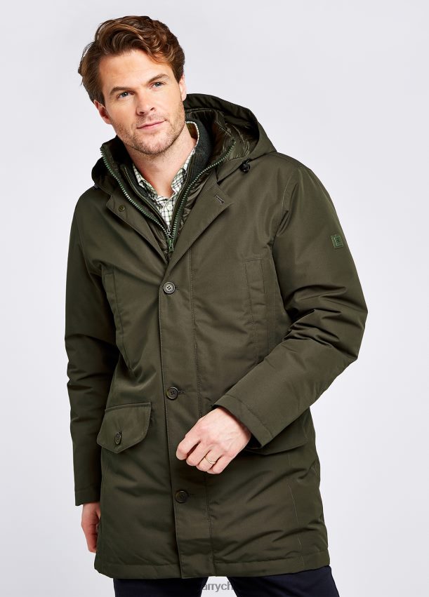 ropa cl Dubarry hombres parka de plumas urlingford hiedra 4826BV1008