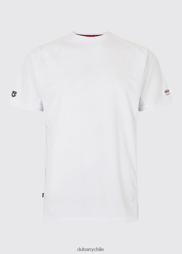 ropa cl Dubarry hombres camiseta de manga corta tanger blanco 4826BV959