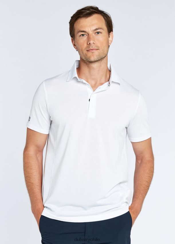 ropa cl Dubarry hombres polo manga corta sorrento blanco 4826BV998