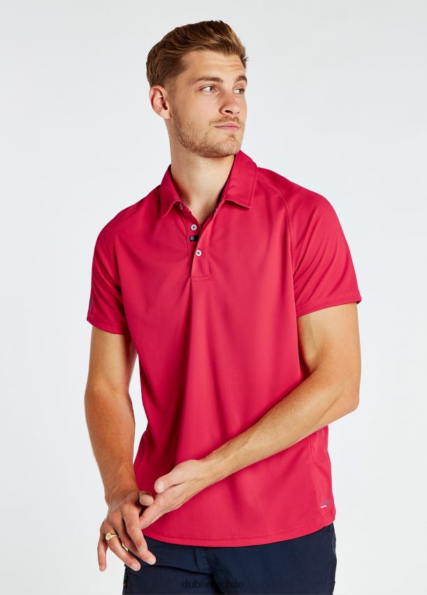 ropa cl Dubarry hombres polo tecnico menton rojo 4826BV958