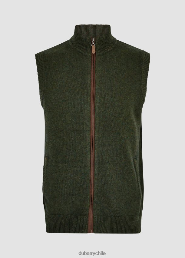 ropa cl Dubarry hombres chaleco de madera superior aceituna 4826BV985