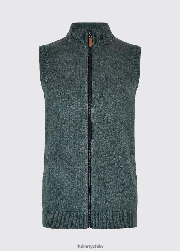 ropa cl Dubarry hombres chaleco de madera superior guijarro oscuro 4826BV1189