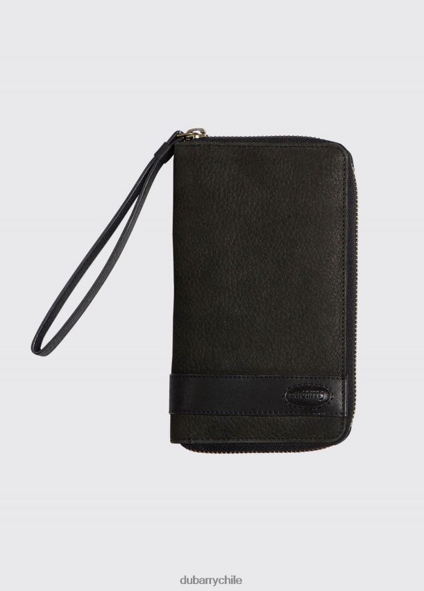 accesorios cl Dubarry mujer billetera de cuero tipo letterkenny negro 4826BV590
