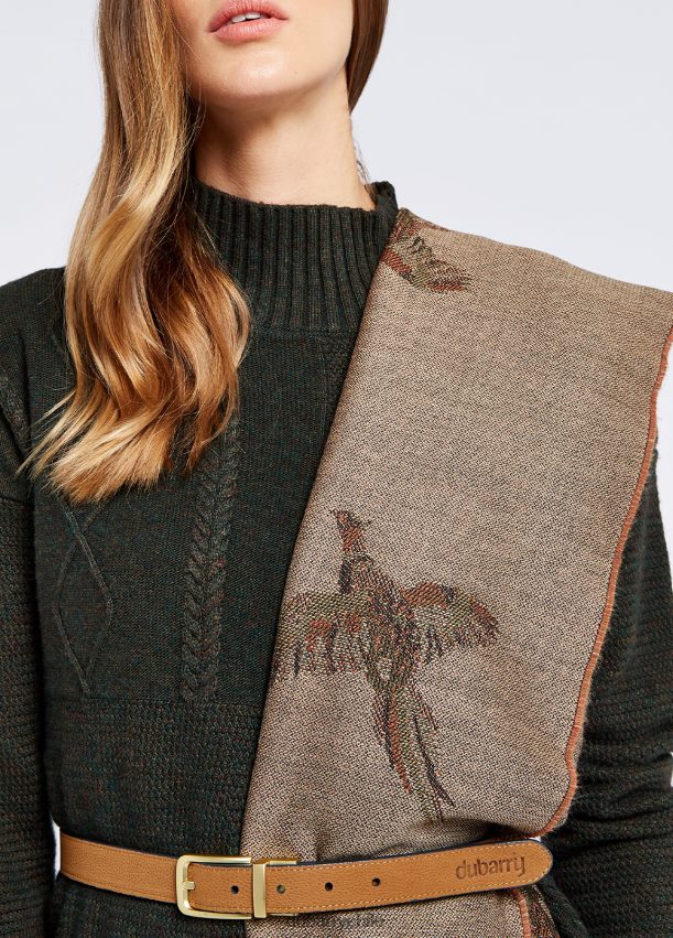 accesorios cl Dubarry mujer estola de lana birchdale gris pardo 4826BV286