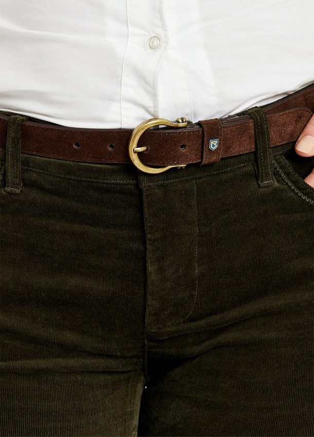 accesorios cl Dubarry mujer cinturón arqueado de gamuza cigarro 4826BV334