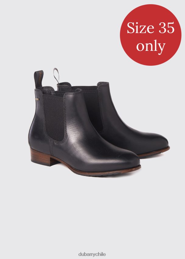 calzado cl Dubarry mujer bota con suela de cuero de corcho negro 4826BV748