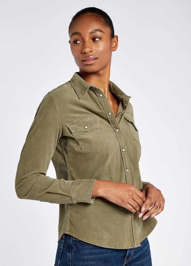 ropa cl Dubarry mujer camisa angelica pincord verde oscuro 4826BV227