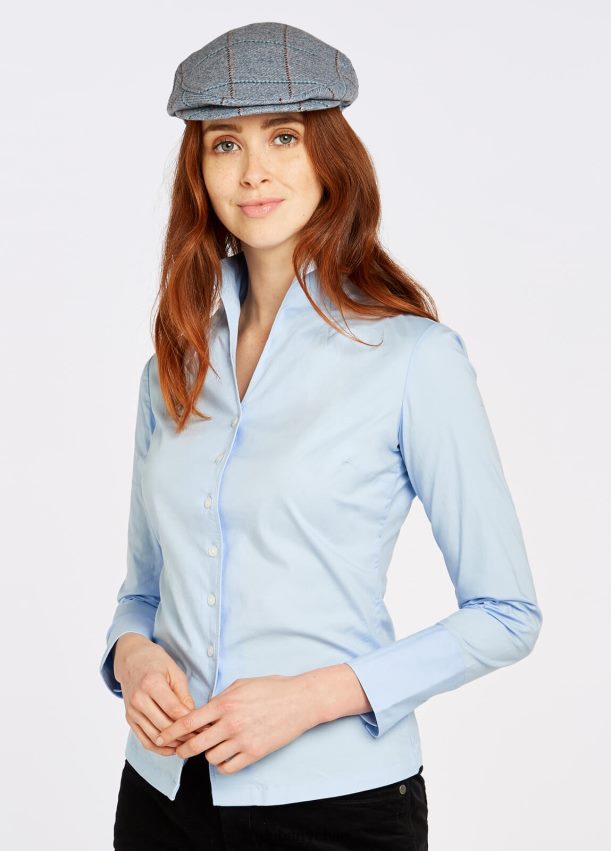 ropa cl Dubarry mujer camisa de campanilla blanca azul pálido 4826BV200
