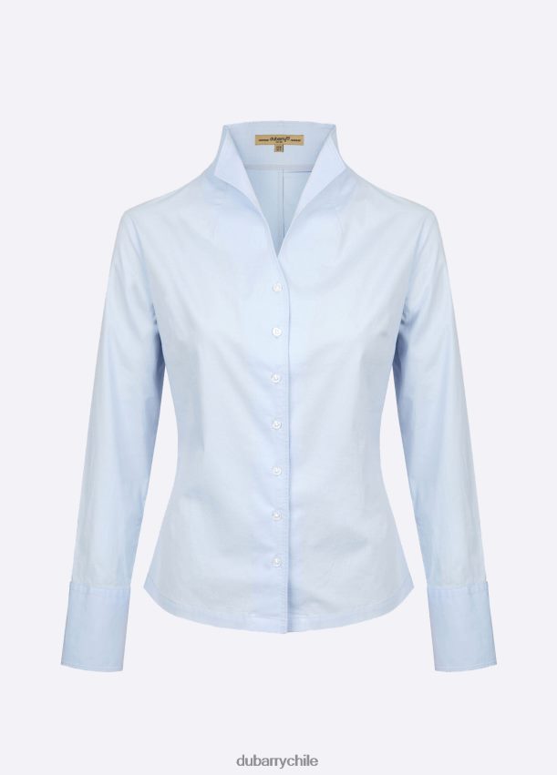ropa cl Dubarry mujer camisa de campanilla blanca azul pálido 4826BV200