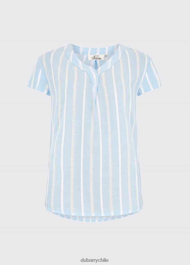 ropa cl Dubarry mujer camisa de gardenia azul pálido 4826BV800