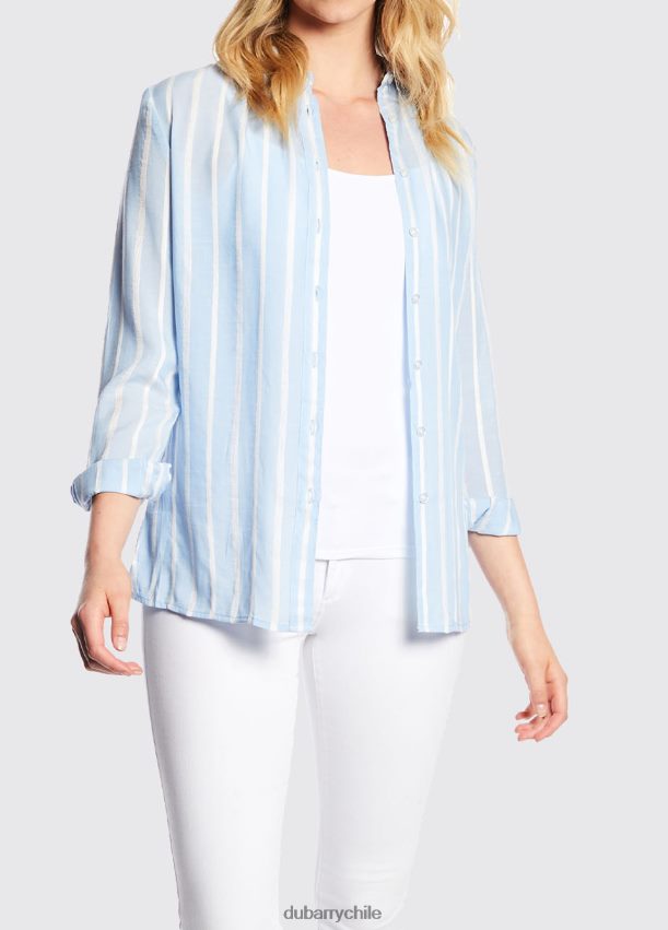 ropa cl Dubarry mujer camisa violeta azul pálido 4826BV676