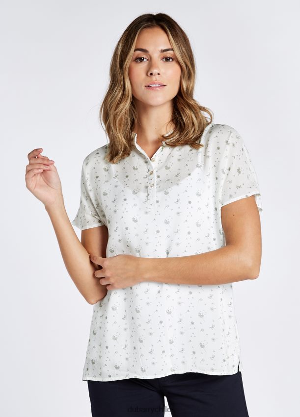 ropa cl Dubarry mujer top con estampado de cascada blanco 4826BV763