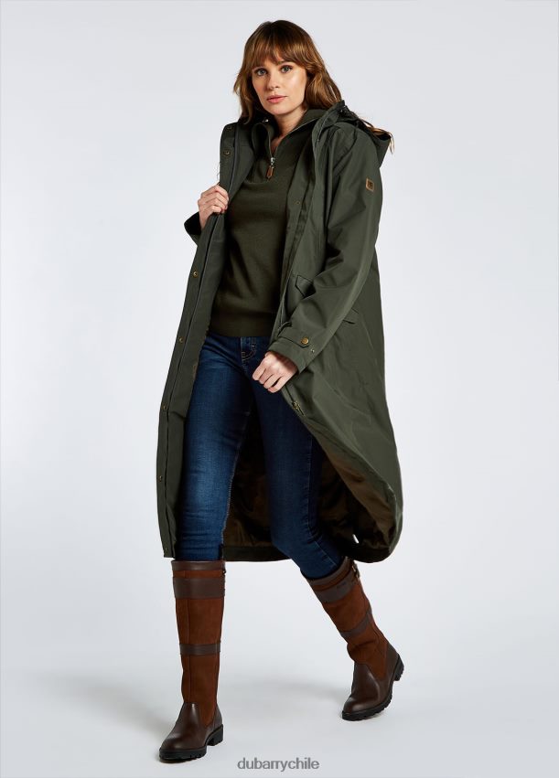ropa cl Dubarry mujer abrigo impermeable alderford pesto 4826BV177