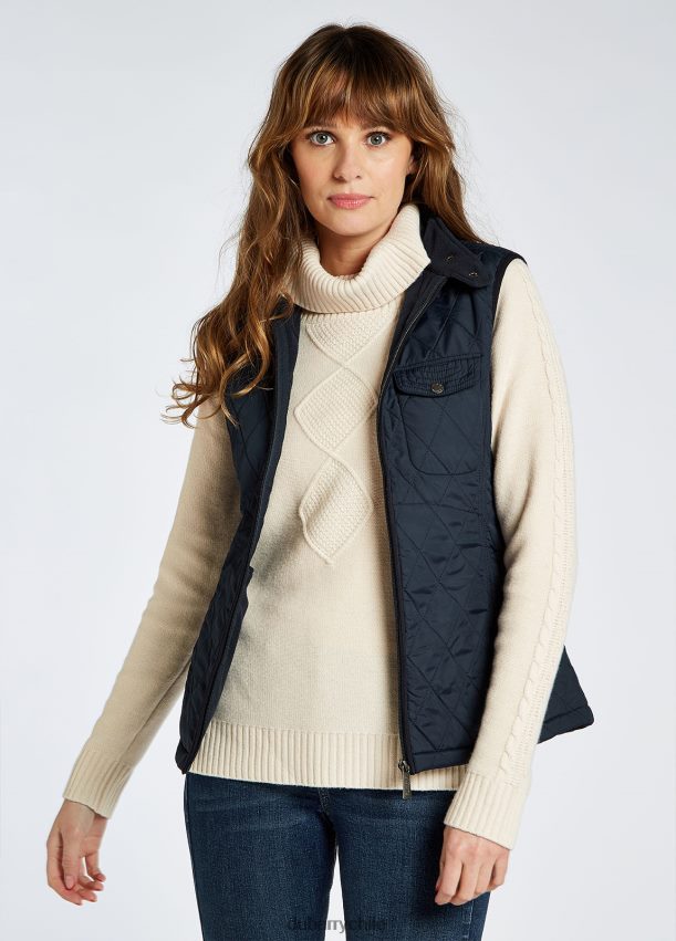 ropa cl Dubarry mujer chaleco acolchado de ratán Armada 4826BV186