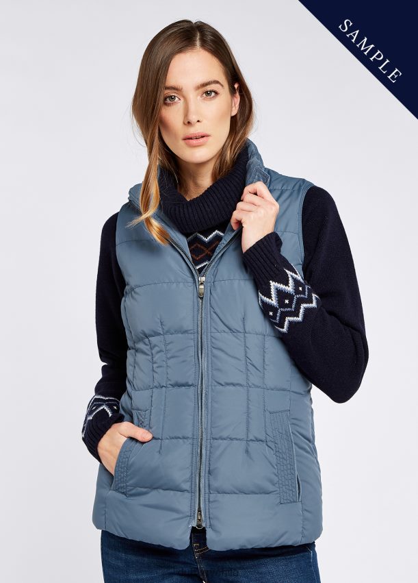 ropa cl Dubarry mujer chaleco acolchado spiddal azul pizarra 4826BV696