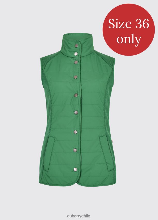 ropa cl Dubarry mujer chaleco ballycoe Kelly verde 4826BV810