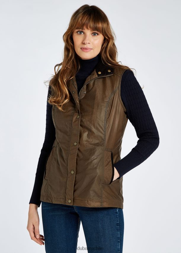 ropa cl Dubarry mujer chaleco encerado pakenham jengibre 4826BV220
