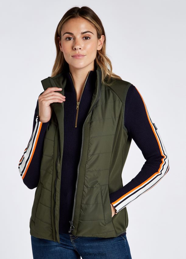 ropa cl Dubarry mujer chaleco foyle pesto 4826BV705