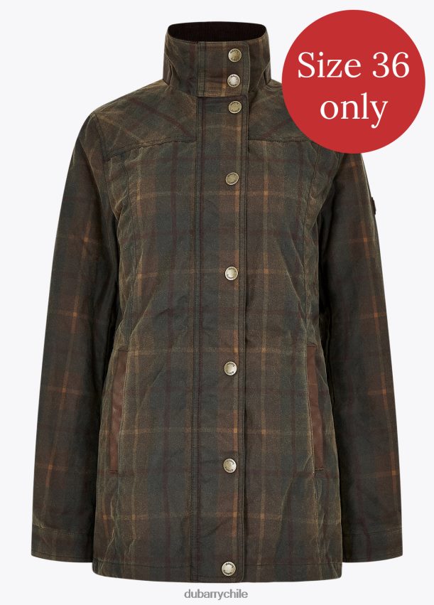 ropa cl Dubarry mujer chaqueta de cera annestown cazador marrón 4826BV616