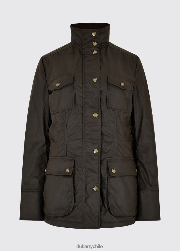 ropa cl Dubarry mujer chaqueta de cera munsboro verdete 4826BV251