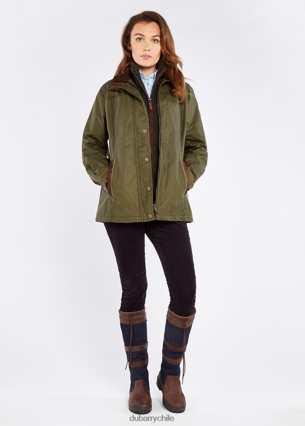ropa cl Dubarry mujer chaqueta encerada mountrath verde oscuro 4826BV497