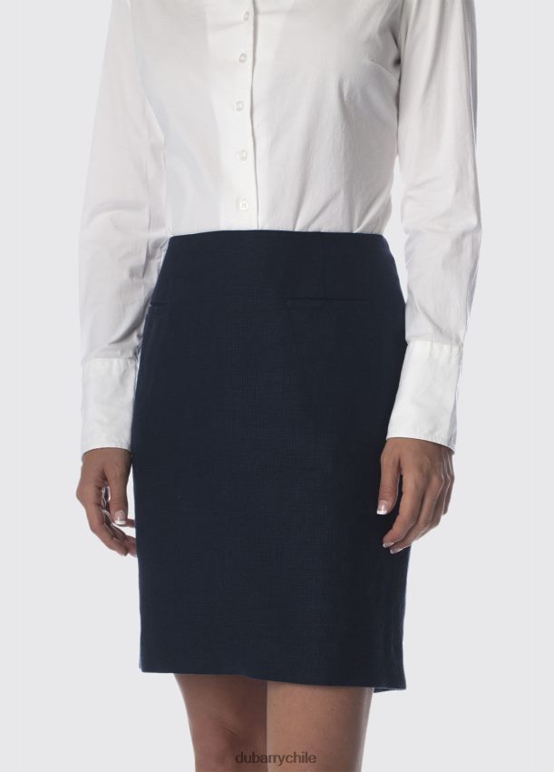 ropa cl Dubarry mujer falda de lino de girasol para mujer Armada 4826BV783