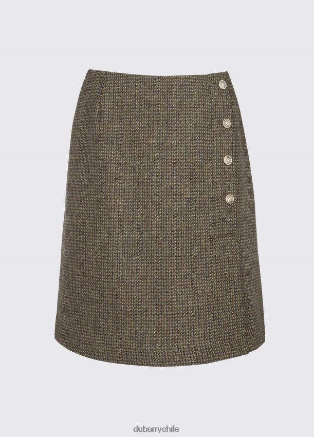 ropa cl Dubarry mujer falda de tweed ajustada de mejorana brezo 4826BV620