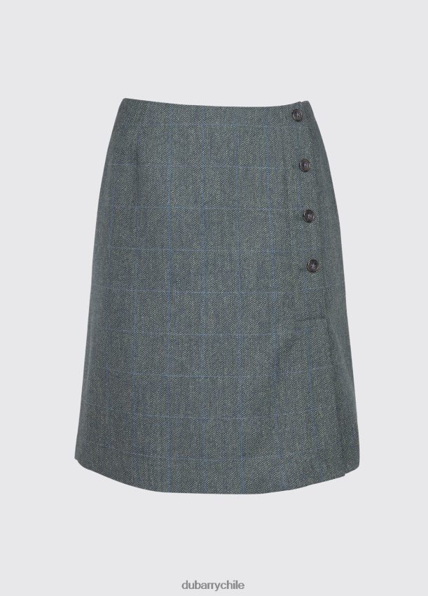 ropa cl Dubarry mujer falda de tweed ajustada de mejorana neblina 4826BV698