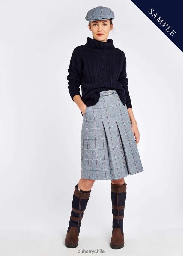 ropa cl Dubarry mujer falda de tweed de abeto brezo azul 4826BV636