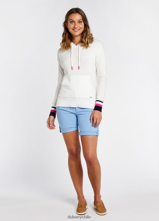 ropa cl Dubarry mujer sudadera con capucha burncourt blanco 4826BV161