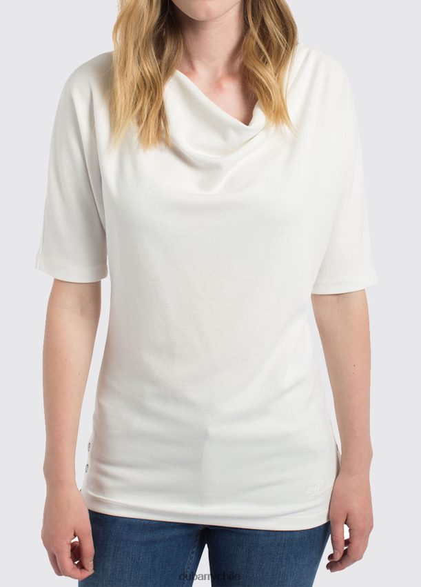 ropa cl Dubarry mujer top con cuello vuelto de Fermoyle blanco 4826BV646