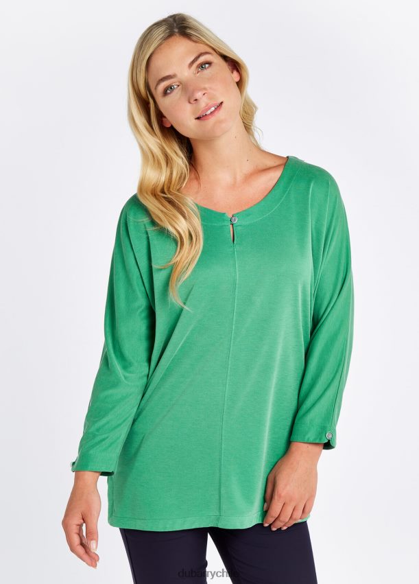 ropa cl Dubarry mujer top de manga 3/4 mountlucas Kelly verde 4826BV647