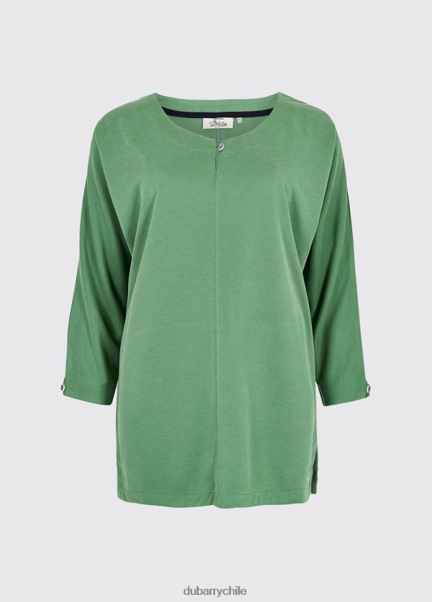 ropa cl Dubarry mujer top de manga 3/4 mountlucas Kelly verde 4826BV647