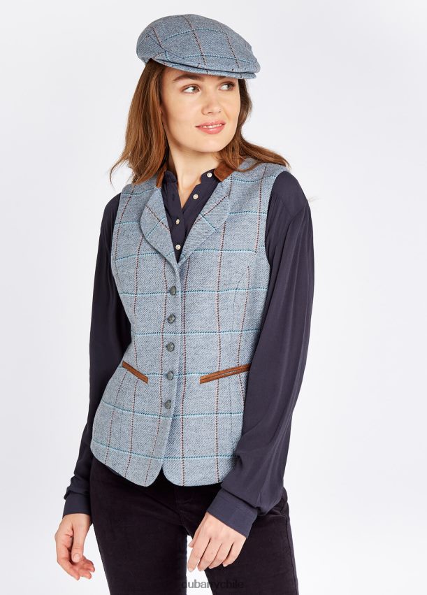 ropa cl Dubarry mujer chaleco de tweed brezo azul 4826BV635