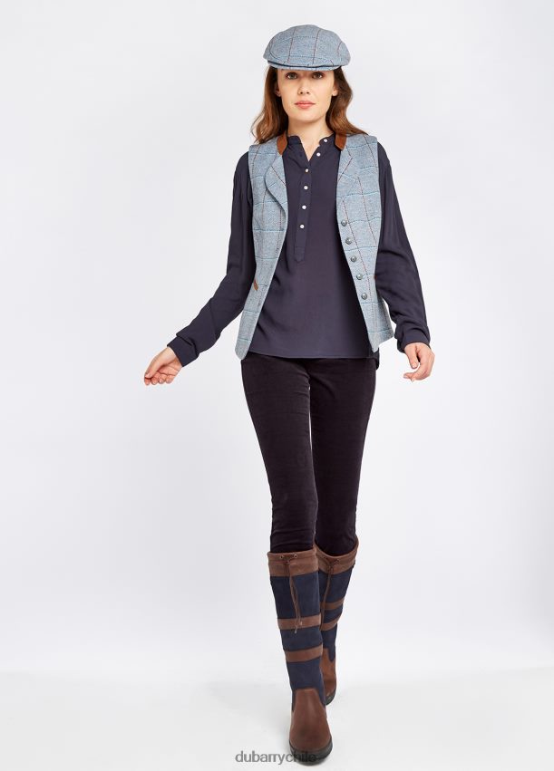 ropa cl Dubarry mujer chaleco de tweed brezo azul 4826BV635