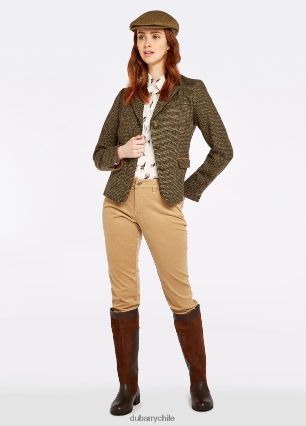 ropa cl Dubarry mujer chaqueta de tweed botón de oro brezo 4826BV496