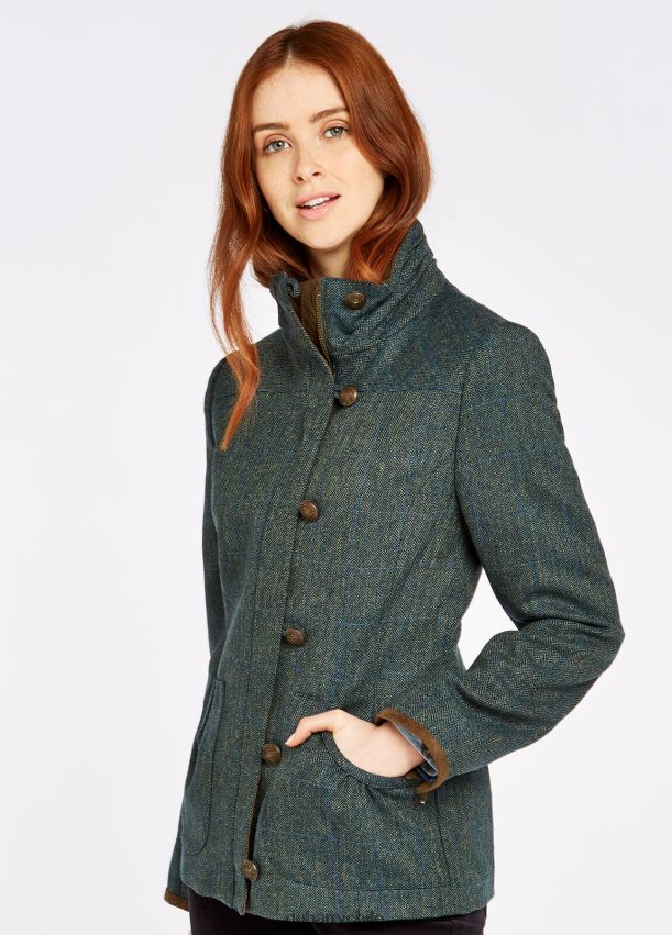 ropa cl Dubarry mujer chaqueta de tweed helecho neblina 4826BV229