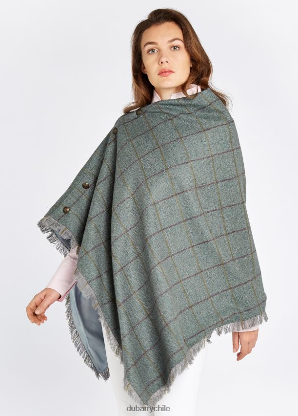 ropa cl Dubarry mujer poncho de tweed color avellana Alazán 4826BV283