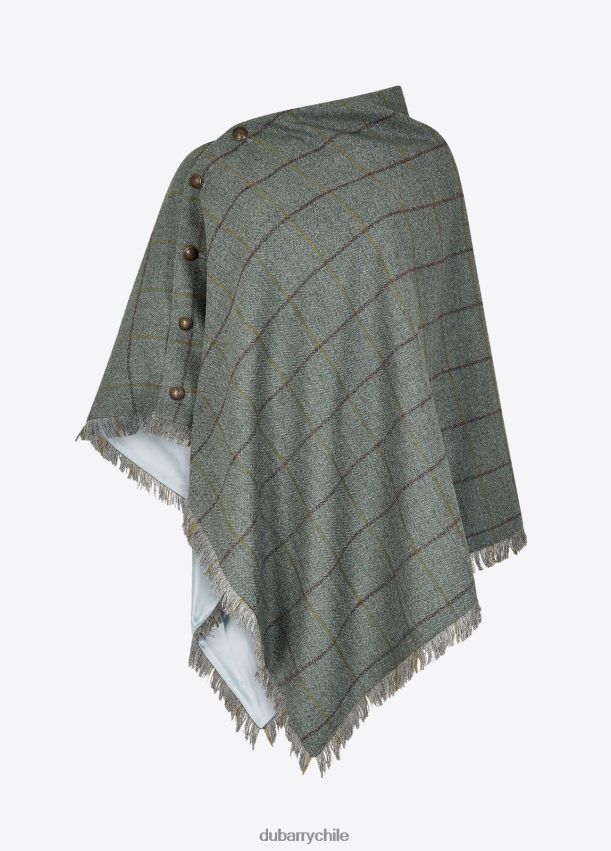 ropa cl Dubarry mujer poncho de tweed color avellana Alazán 4826BV283