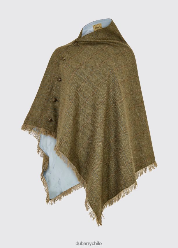 ropa cl Dubarry mujer poncho de tweed color avellana bellota 4826BV523