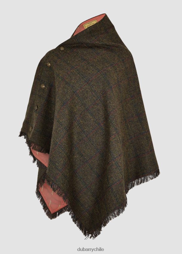 ropa cl Dubarry mujer poncho de tweed color avellana cicuta 4826BV175